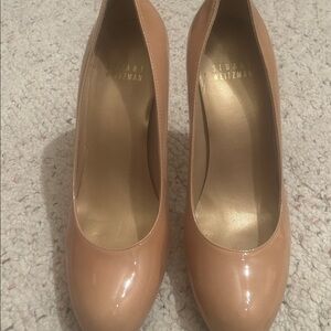 Stuart Weitzman Blush Patent Leather Pumps